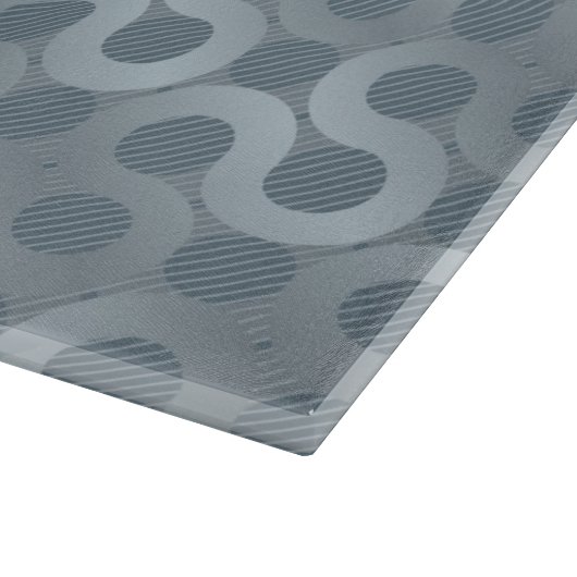 Abstrakter grauer Flusshintergrund Schneidebrett (Ecke)