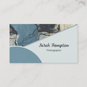 Abstrakter Graugrauer QR-Code für gemischte Medien Visitenkarte (Vorderseite)