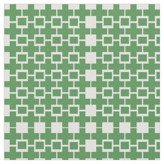 Abstrakter Green Cube Square Stoff (Nahaufnahme)