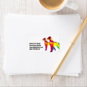 Abstrakter großer Hund Great Dane Adressaufkleber (Insitu)