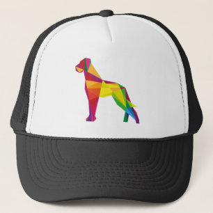 Abstrakter Großhund Truckerkappe