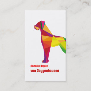 Abstrakter Großhund Visitenkarte