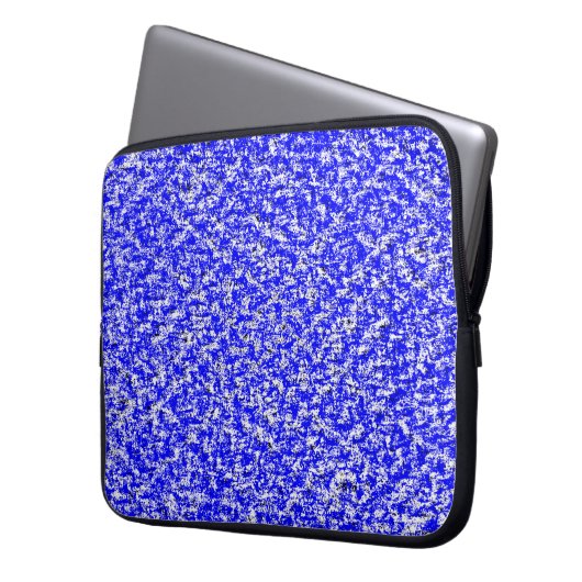 Abstrakter grunblau dunkelstuckfarbener Hintergrun Laptopschutzhülle (Vorderseite Links)