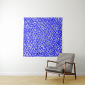 Abstrakter grunblau dunkelstuckfarbener Hintergrun Wandteppich (Beispiel (Horizontal))
