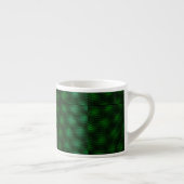Abstrakter grüner Hintergrund Espressotasse (Rechts)