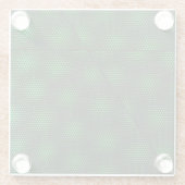 Abstrakter grüner Hintergrund Glasuntersetzer (Rückseite)