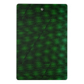 Abstrakter grüner Hintergrund Mini Klemmbrett (Rückseite)