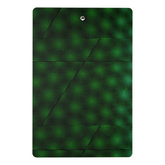 Abstrakter grüner Hintergrund Mini Klemmbrett (Rückseite)