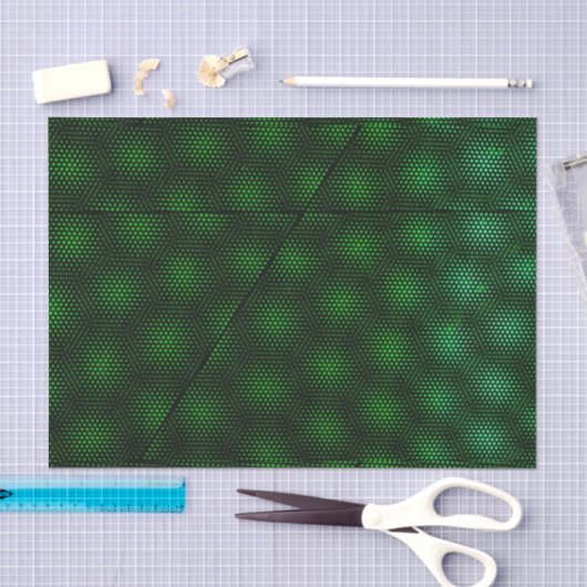 Abstrakter grüner Hintergrund Seidenpapier (Handwerk)