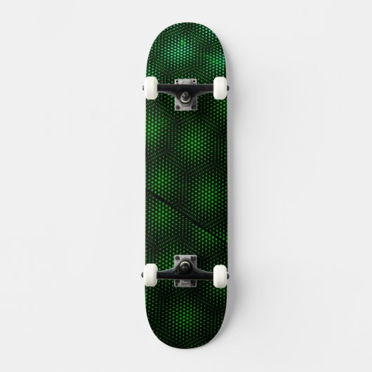 Abstrakter grüner Hintergrund Skateboard (Vorderseite)