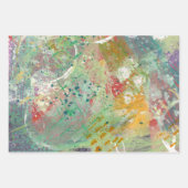 Abstrakter grüner Jeden Anlaß Geschenkpapier Set (Vorderseite)