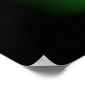 Abstrakter Grüner Luxus mit Black AP0004 Poster (Ecke)