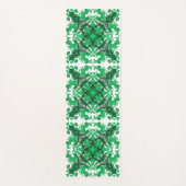 Abstrakter grüner Mandala-Psychedelischer Schmette Yogamatte (Vorderseite)