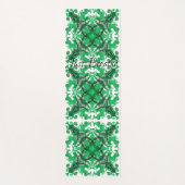 Abstrakter grüner Mandala-Psychedelischer Schmette Yogamatte (Vorderseite)