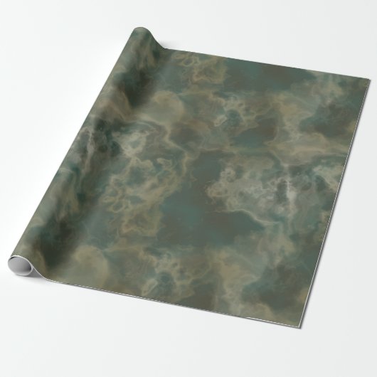 abstrakter grüner Marmor Geschenkpapier (Ungerollt)