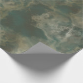 abstrakter grüner Marmor Geschenkpapier (Ecke)
