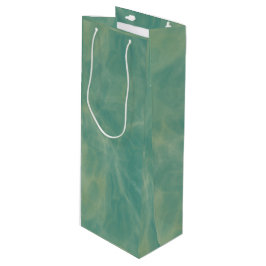 abstrakter grüner Marmor Geschenktüte Für Weinflaschen