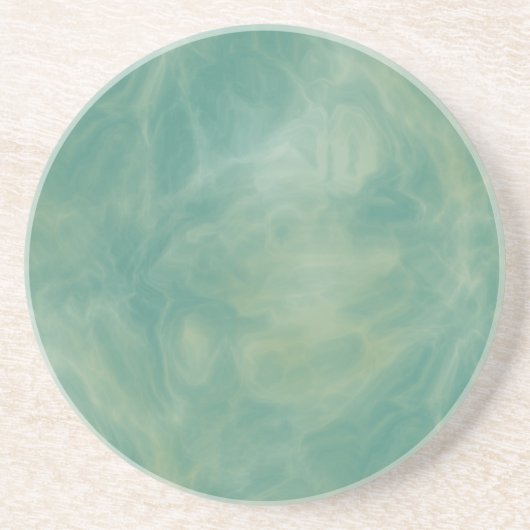 abstrakter grüner Marmor Getränkeuntersetzer (Vorne)