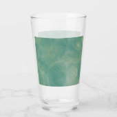 abstrakter grüner Marmor Glas (Rückseite)