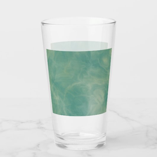 abstrakter grüner Marmor Glas (Rückseite)