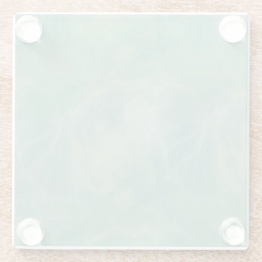 abstrakter grüner Marmor Glasuntersetzer (Rückseite)