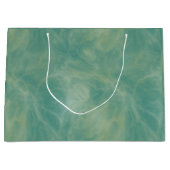 abstrakter grüner Marmor Große Geschenktüte (Vorderseite)