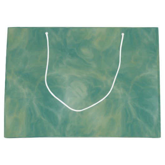 abstrakter grüner Marmor Große Geschenktüte (Vorderseite)