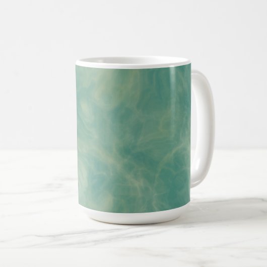 abstrakter grüner Marmor Kaffeetasse (VorderseiteRechts)