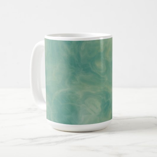abstrakter grüner Marmor Kaffeetasse (Vorderseite Links)