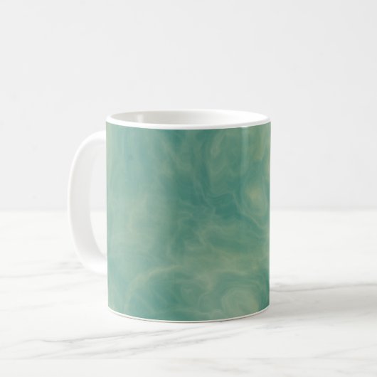 abstrakter grüner Marmor Kaffeetasse (Vorderseite Links)