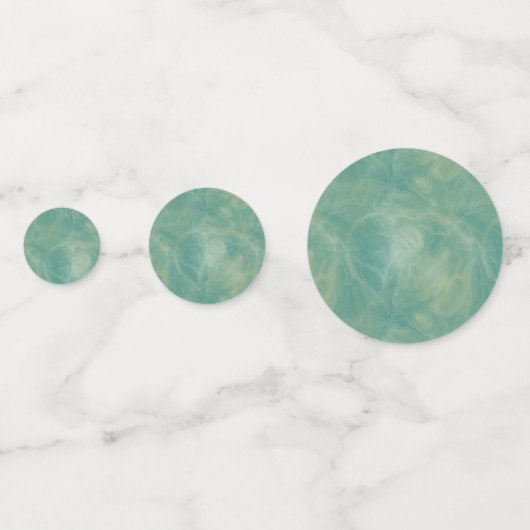 abstrakter grüner Marmor Konfetti (Vorderseiten)