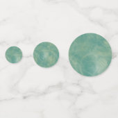 abstrakter grüner Marmor Konfetti (Rückseiten)