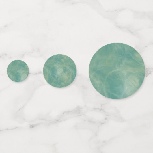 abstrakter grüner Marmor Konfetti (Rückseiten)