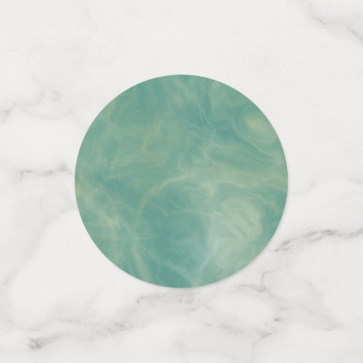 abstrakter grüner Marmor Konfetti (Klein Vorderseite)