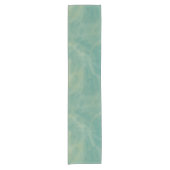 abstrakter grüner Marmor Kurzer Tischläufer (Vorderseite)