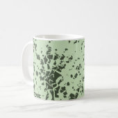 Abstrakter grüner Marmor mit farbigen Farbabstrich Kaffeetasse (Vorderseite Links)