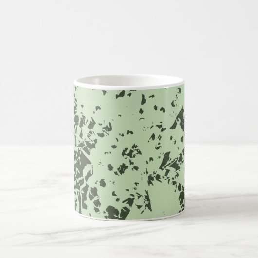 Abstrakter grüner Marmor mit farbigen Farbabstrich Kaffeetasse (Mittel)