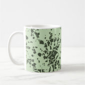 Abstrakter grüner Marmor mit farbigen Farbabstrich Kaffeetasse (Links)