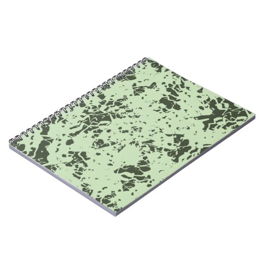 Abstrakter grüner Marmor mit farbigen Farbabstrich Notizblock (Linke Seite)