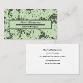 Abstrakter grüner Marmor mit farbigen Farbabstrich Visitenkarte (Vorne/Hinten)