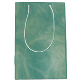 abstrakter grüner Marmor Mittlere Geschenktüte (Vorderseite)