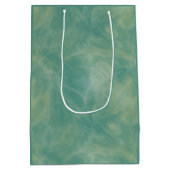 abstrakter grüner Marmor Mittlere Geschenktüte (Rückseite)