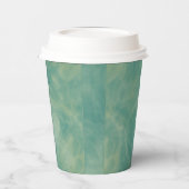 abstrakter grüner Marmor Pappbecher (Links)