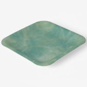 abstrakter grüner Marmor Pappteller (Gewinkelt)
