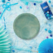 abstrakter grüner Marmor Pappteller (Party)