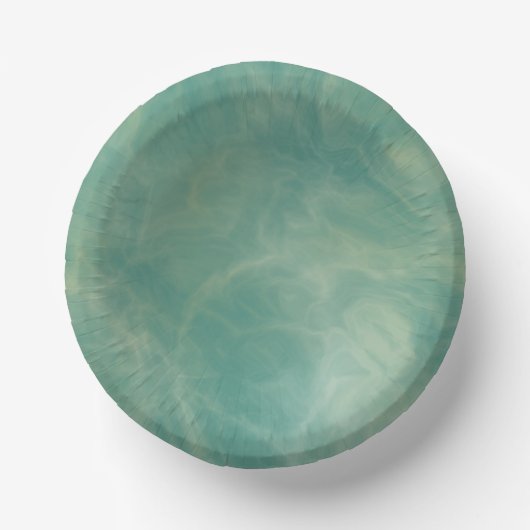 abstrakter grüner Marmor Pappteller (Vorderseite)