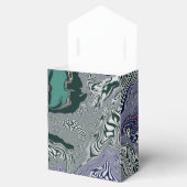 Abstrakter grüner Marmor Swirl Art Günstige Box Geschenkschachtel (Geöffnet)