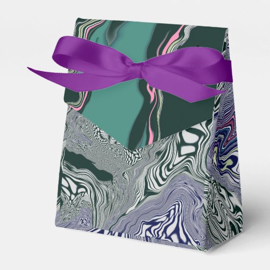 Abstrakter grüner Marmor Swirl Art Günstige Box Geschenkschachtel (Vorderseite)