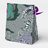 Abstrakter grüner Marmor Swirl Art Günstige Box Geschenkschachtel (Rückseite)