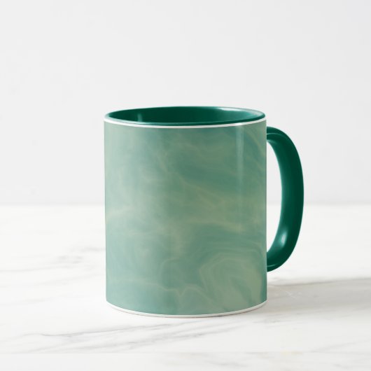 abstrakter grüner Marmor Tasse (VorderseiteRechts)